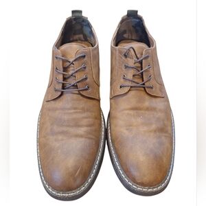 Seven 91 Men's Brown Uilleam Oxford Lace Up Dress Shoes 10